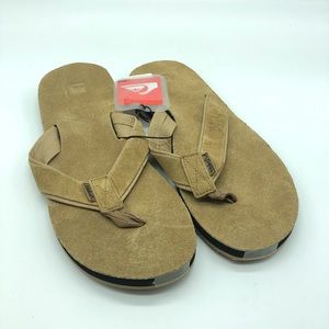 Quiksilver Men's Carver Suede 857184 Sandals Tan